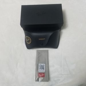 Ray-Ban Large Chromance Sunglass and Eyewear Case with Box and Microfiber Cloth